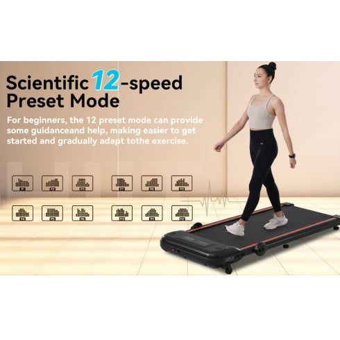 Folding Under-Desk Walking Treadmill, 2.5HP with Incline