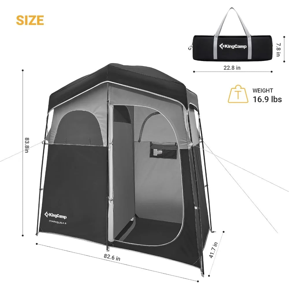 Oversized Portable Camping Shower Privacy Tent