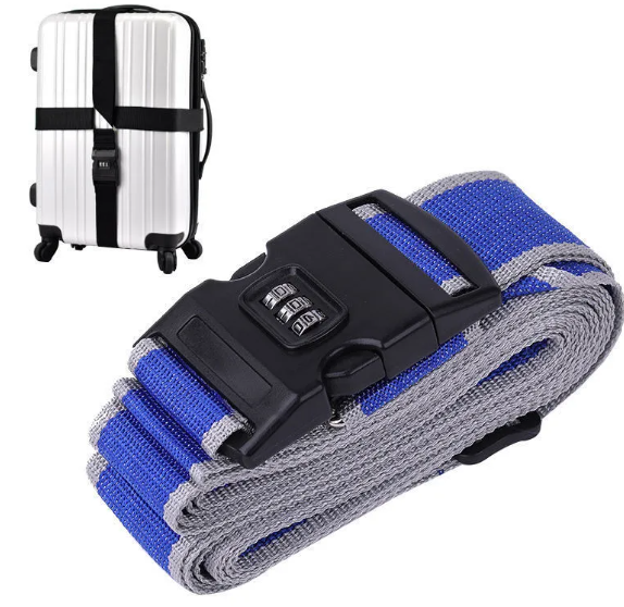 Secure Cross Strap Luggage Belt with Lock