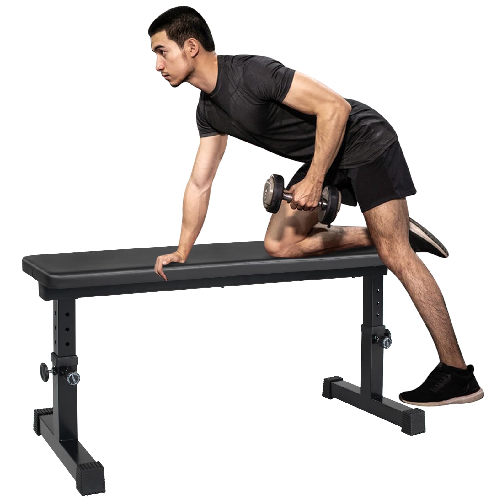 Adjustable Flat Weight Bench (440 lb Capacity)