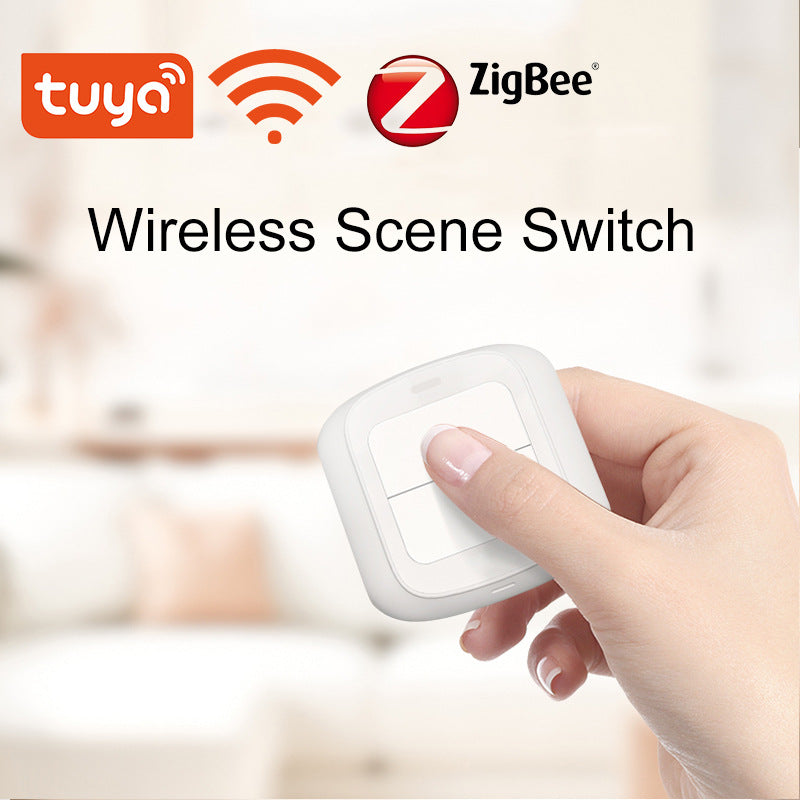 Tuya Smart WiFi Zigbee 2-Button Wireless Scene Switch