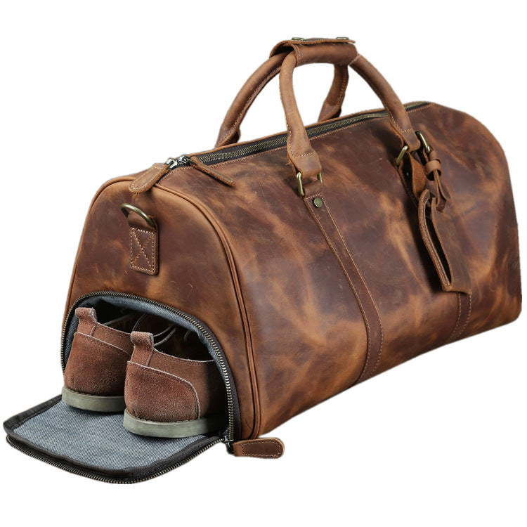Genuine Leather Men's Travel Bag