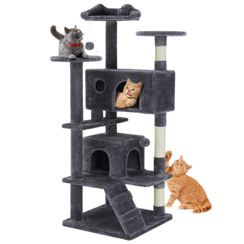 54-Inch Multi-Story Cat Tree Tower