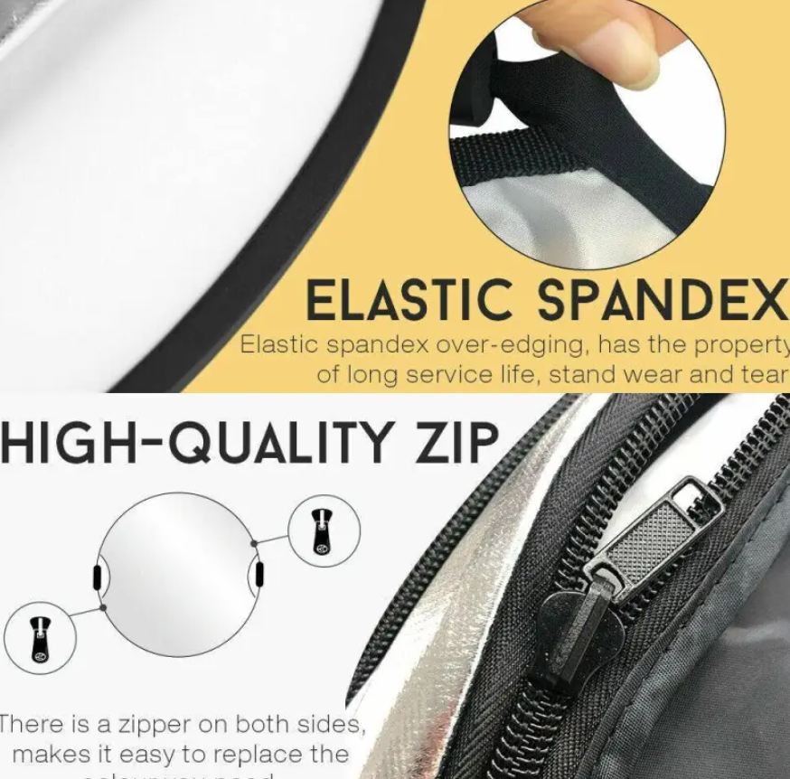 110CM 5-in-1 Collapsible Photography Reflector with Handle