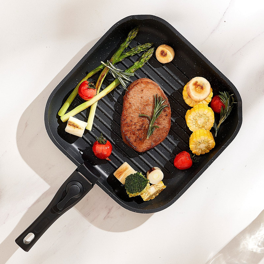 17-Piece Granite Nonstick Cookware Set