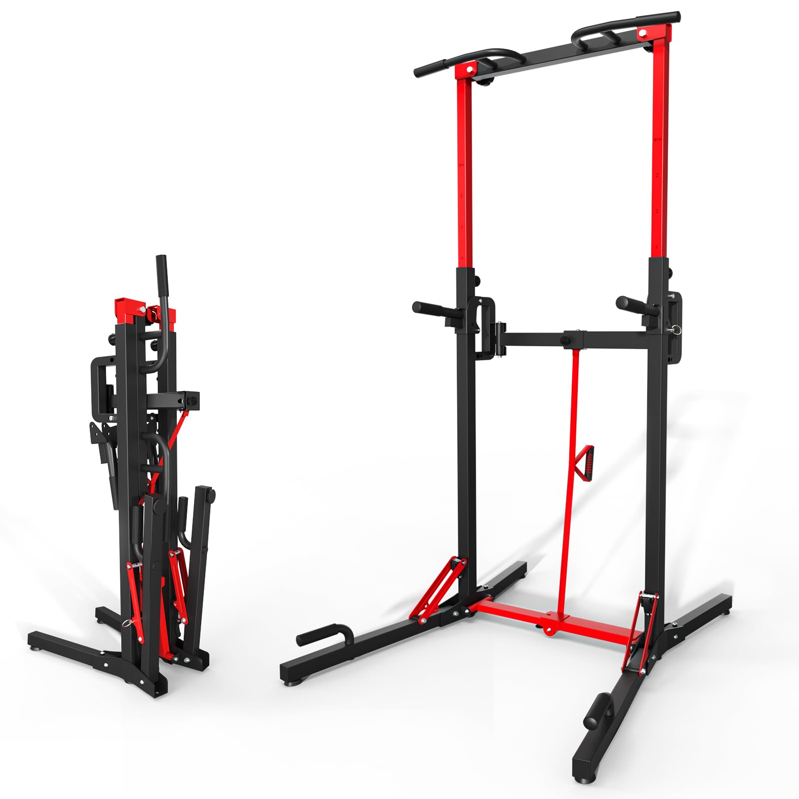 ONETWOFIT Foldable Power Tower Pull-Up and Dip Station