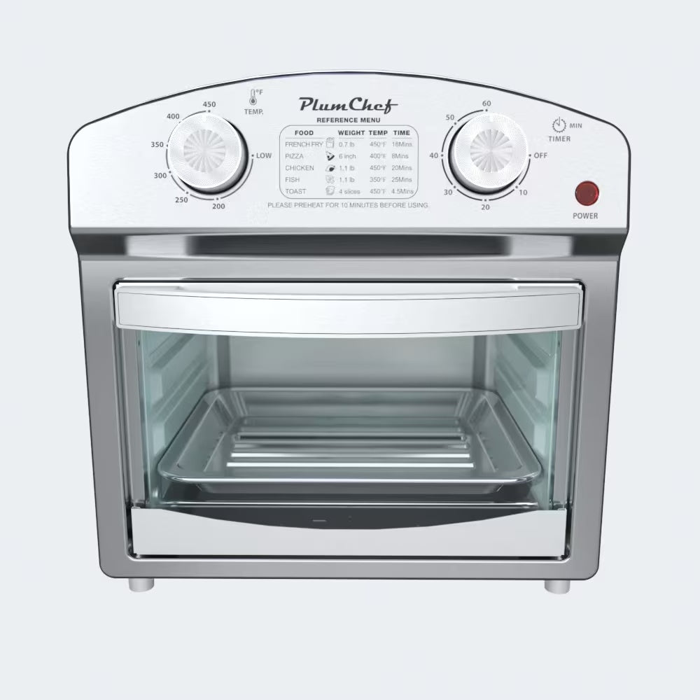 12L Stainless Steel Air Fryer, Dual Knob Control