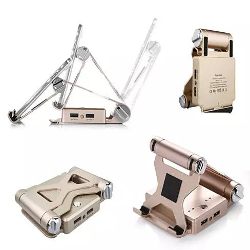 Podium Style Stand with Extended Battery for iPad, iPhone and Smart Gadgets