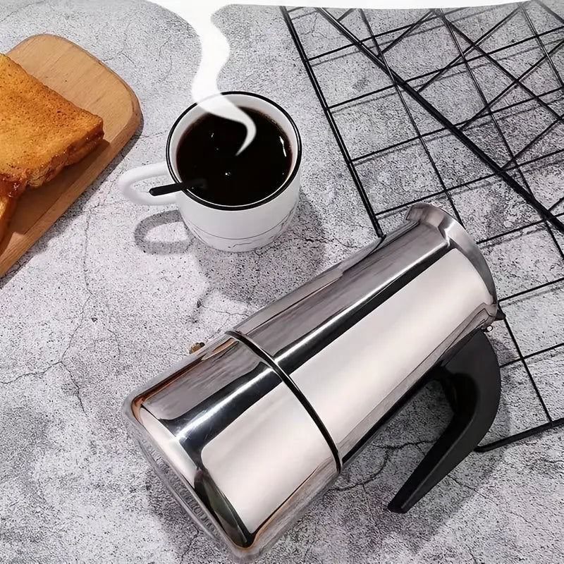 Italian Moka Pot Stainless Steel Coffee Maker