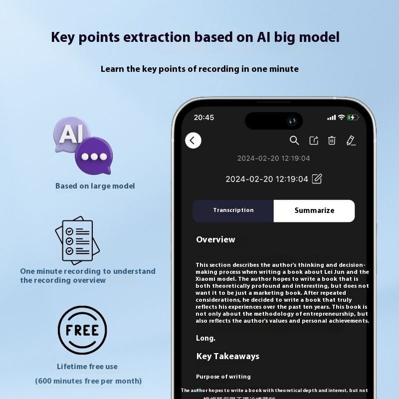 AI Voice Recorder with Smart Transcription