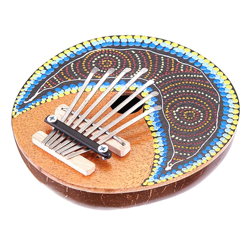Adjustable 7-Key Kalimba Thumb Piano with Design