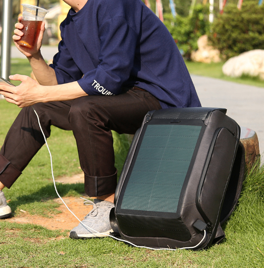 Multifunctional Solar Backpack with USB Charging