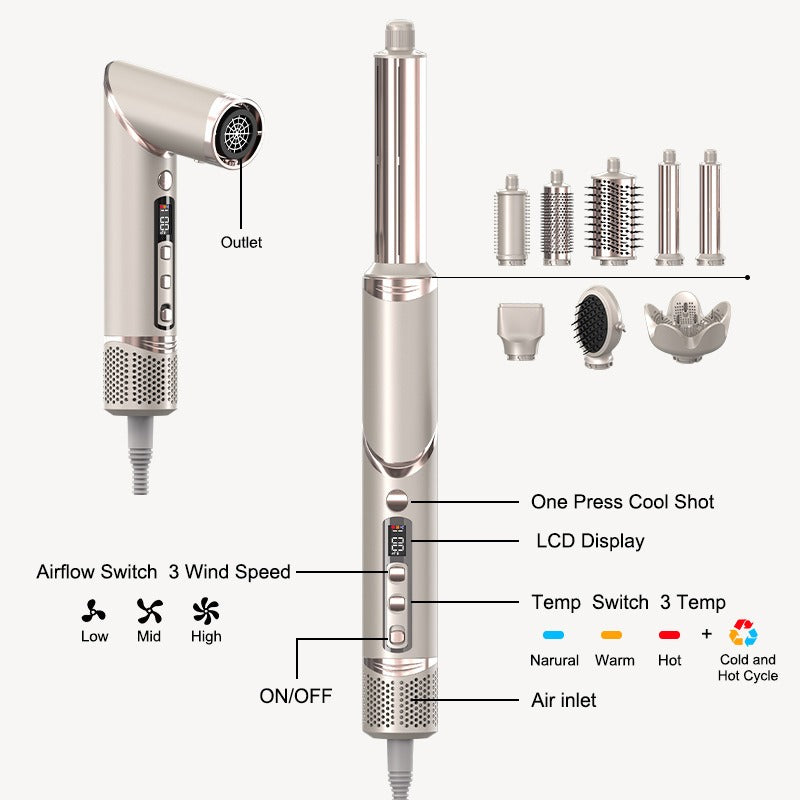 8-in-1 Folding Hot Air Styling Comb