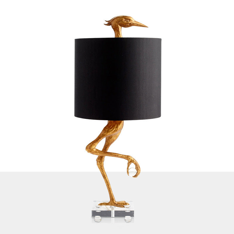 Nordic Eagle Resin Table Lamp