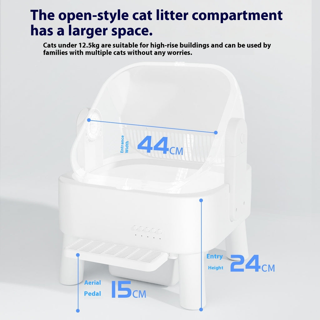Oversized Automatic Self-Cleaning Litter Box