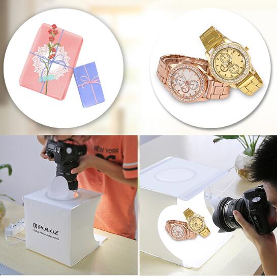 Portable Folding LED Photography Studio with Mini Light Box