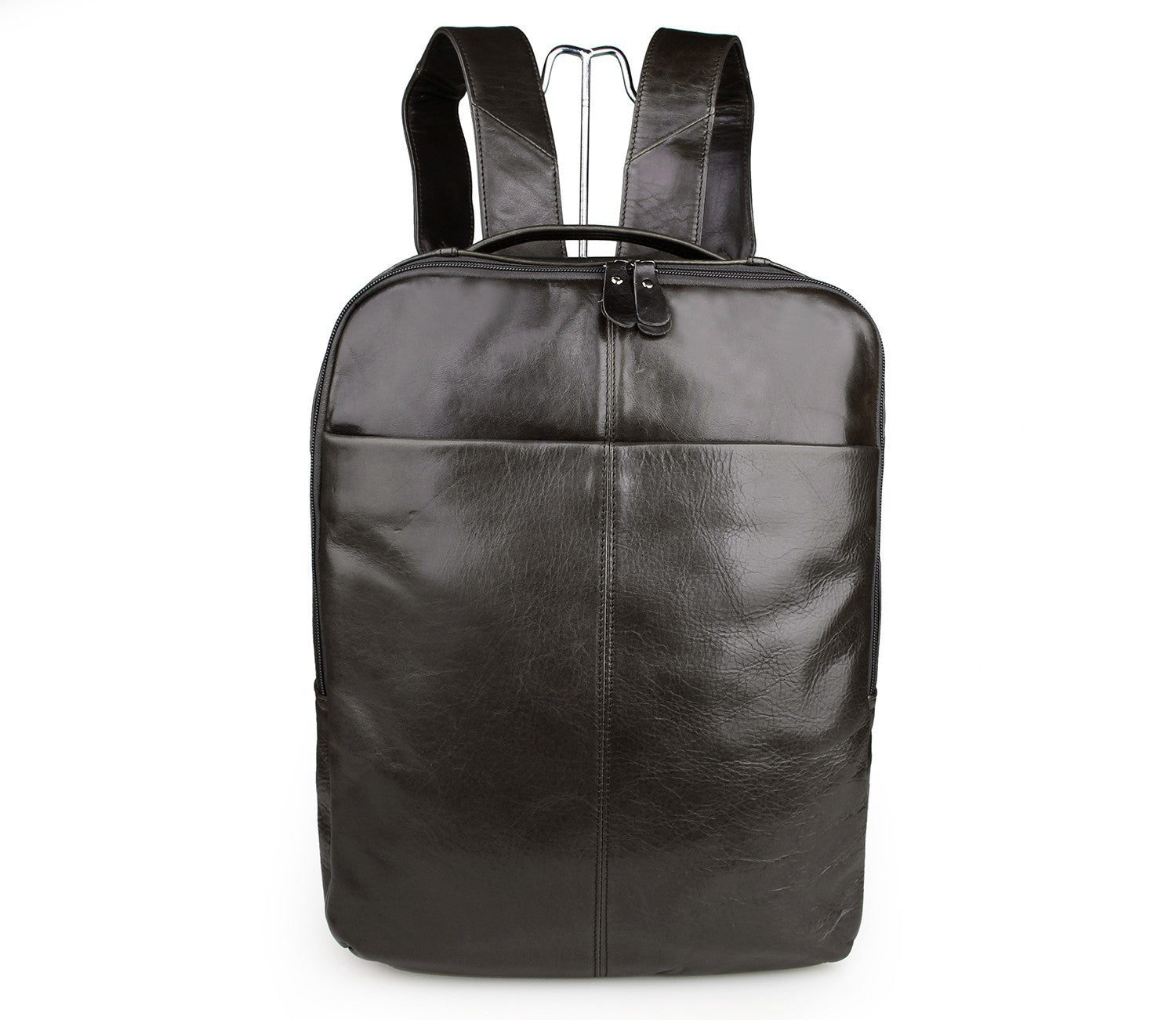 Genuine Leather Laptop Backpack, 15-Inch