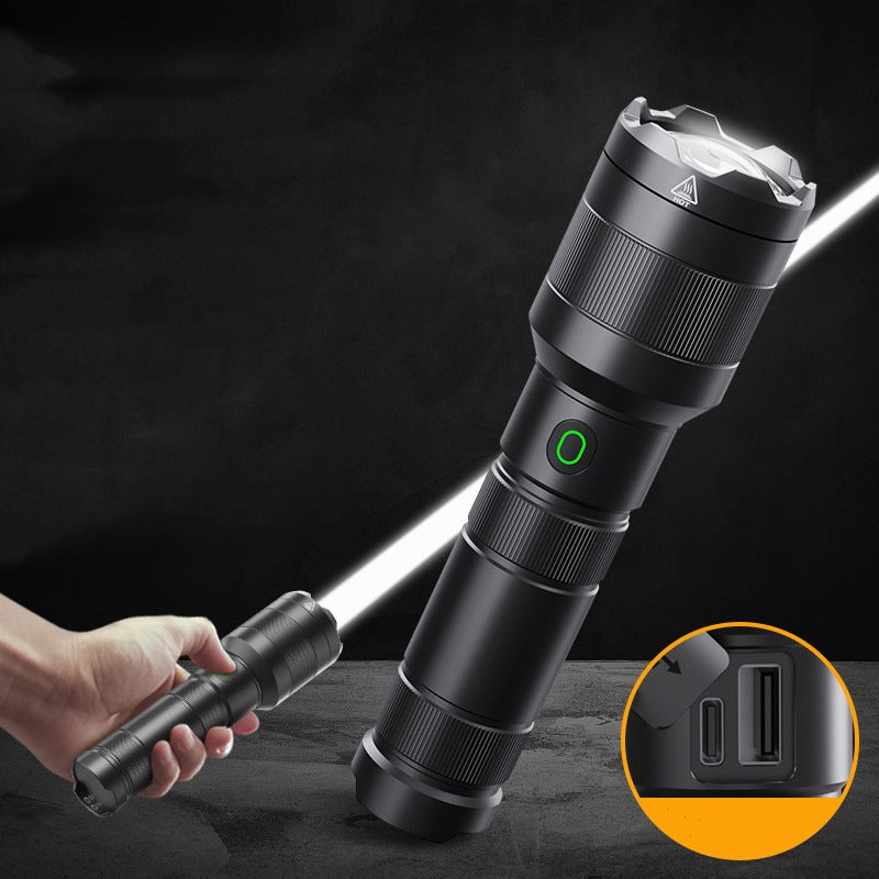 High-Power Rechargeable Flashlight