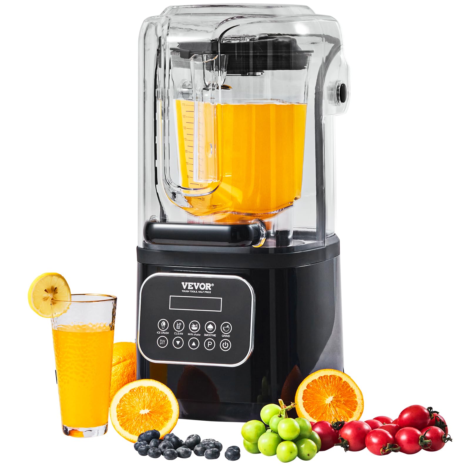VEVOR Commercial Blender with Sound Shield