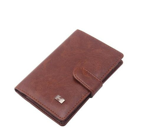 Brown Mouse Multi-Slot Leather Passport Holder