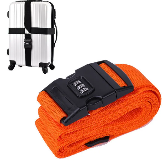 Secure Cross Strap Luggage Belt with Lock