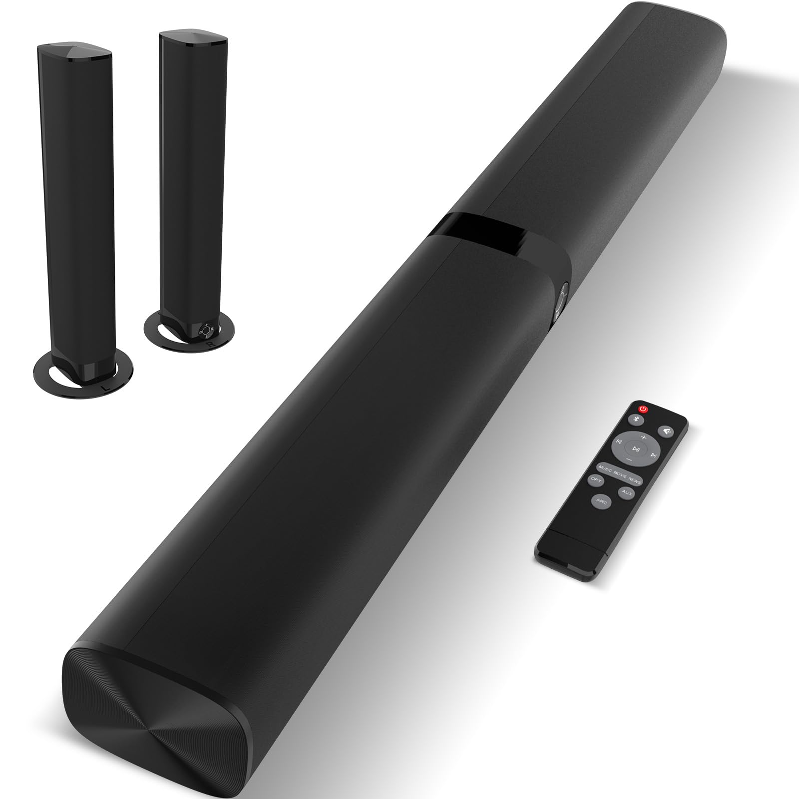Assistrust 60W 2-in-1 Detachable Sound Bar