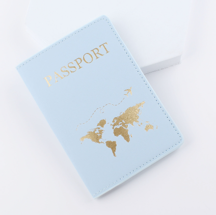 Leather Passport Holder Travel Document Case Protector