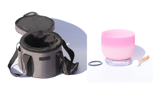 Crystal Singing Bowl, Rose Pink