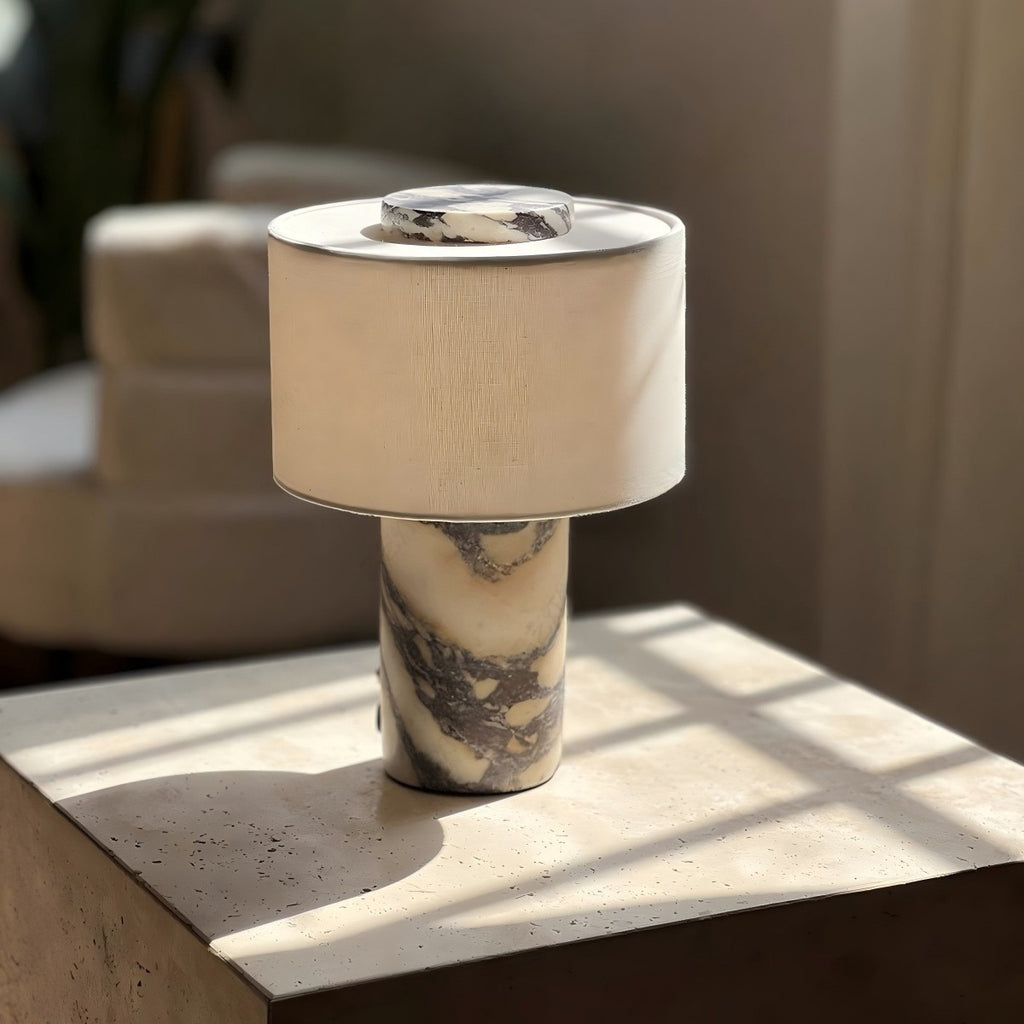 Portable Luxury Stone Charging Table Lamp