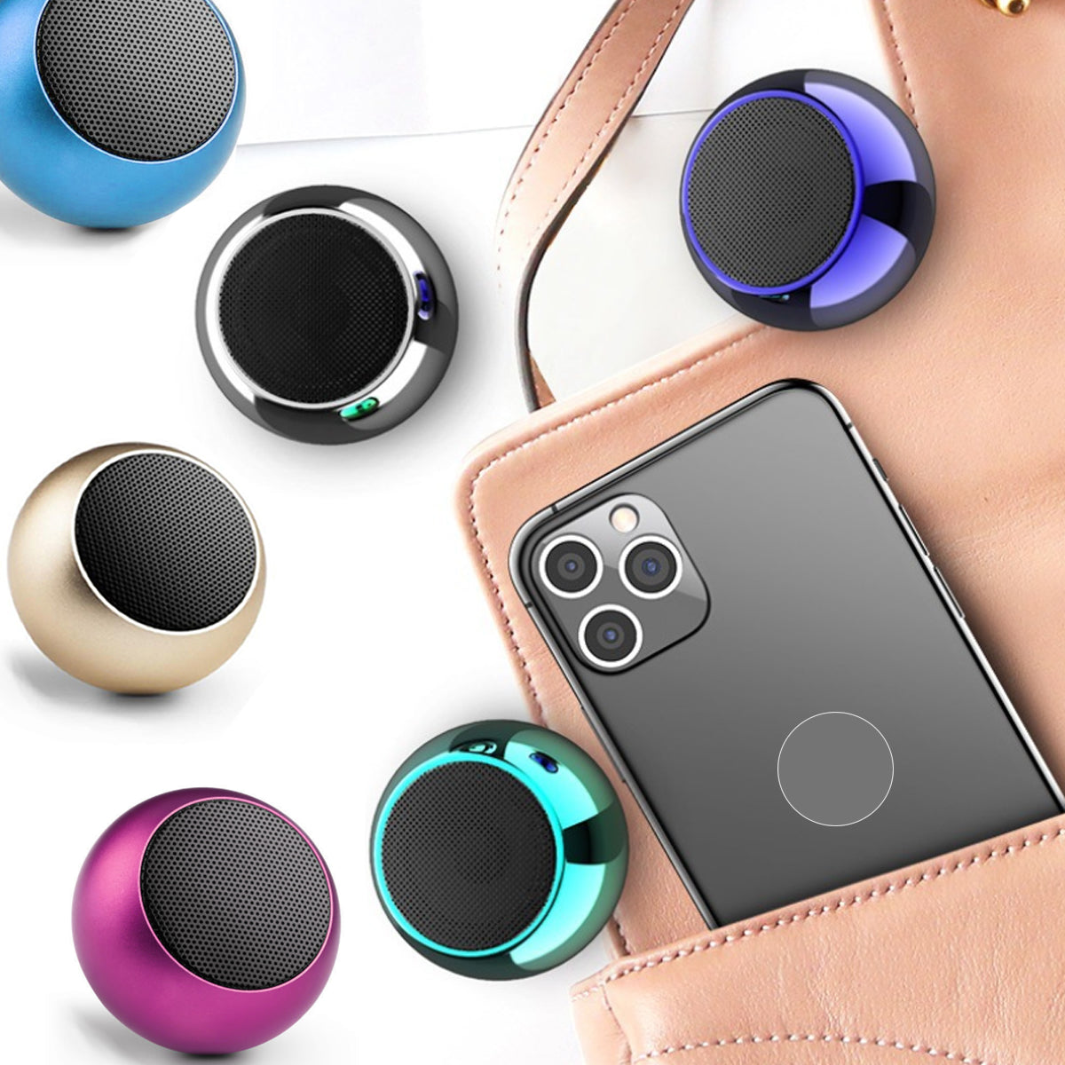 Multi Connect Mini Speakers in a Variety of Colors