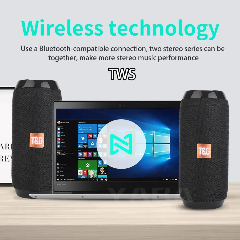 Wireless Portable Bluetooth Speaker with FM Radio