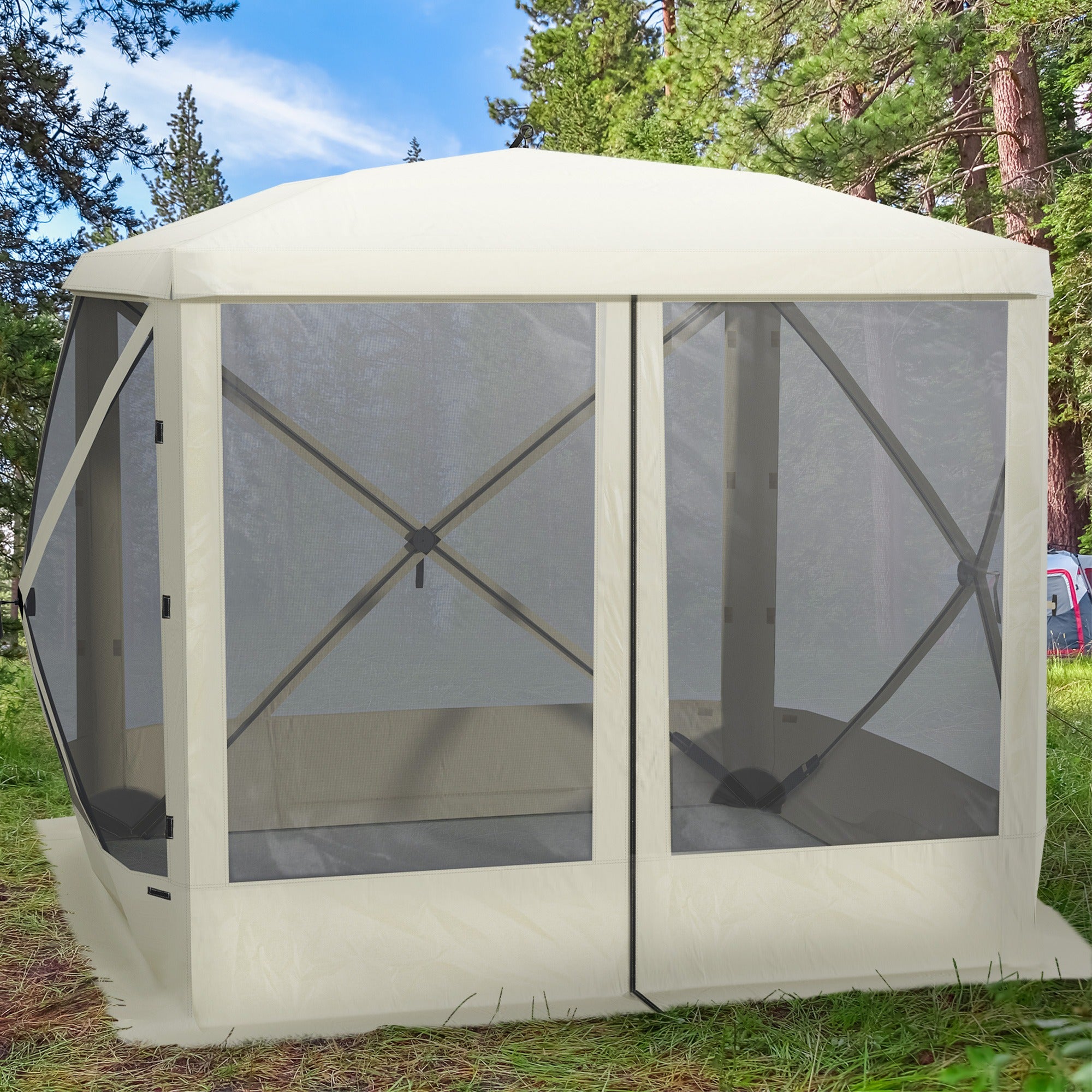 7x7ft Pop-Up Camping Canopy Gazebo Tent