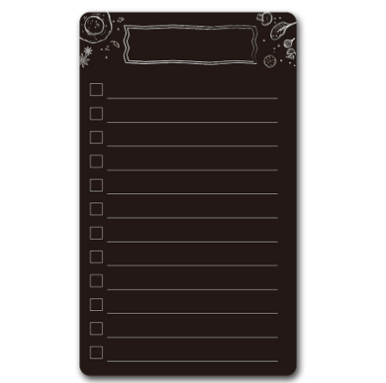 Magnetic Memo Shopping List PET Writing Film Fridge Magnet