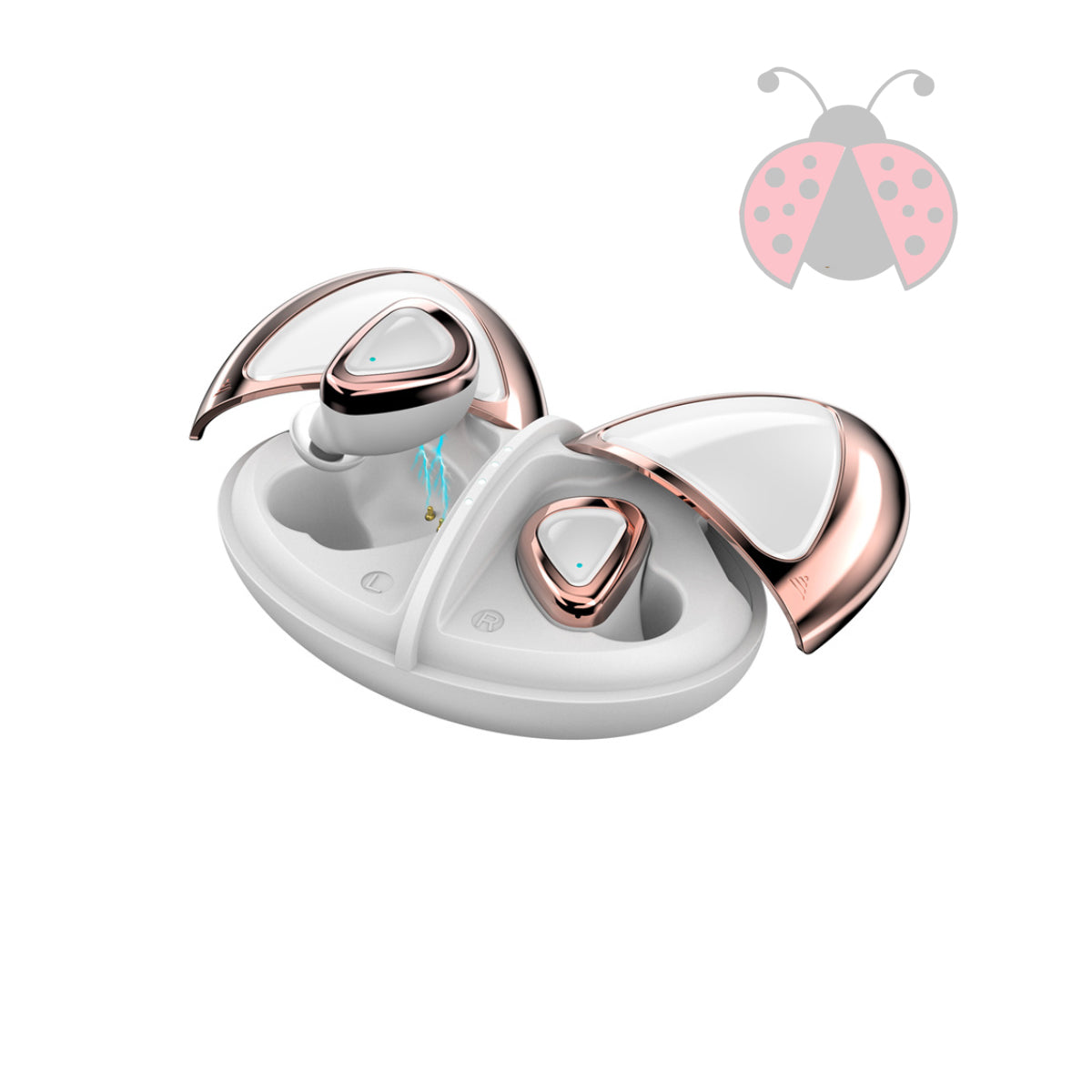 Ladybug 2-in-1 Bluetooth Earpods and Charger