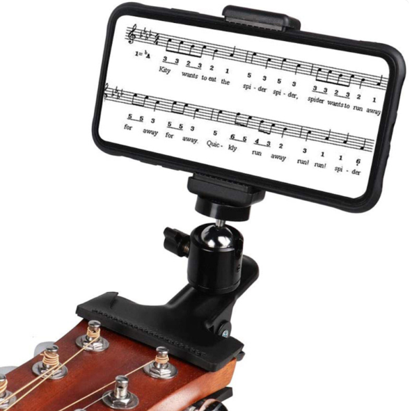 Plastic Carlimba Thumb Piano Guitar and Headphone Holder