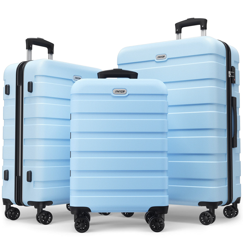 3-Piece Hardside Luggage Set with TSA Customs Lock