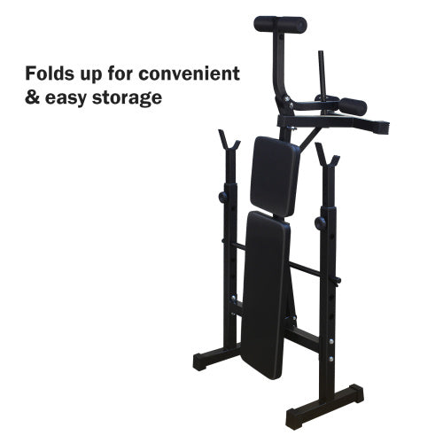 Olympic Weight Bench with Squat Rack