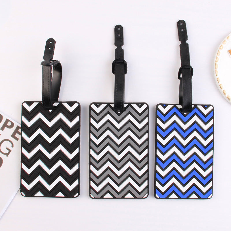 3D Wave Silicone Luggage Tag for Travel