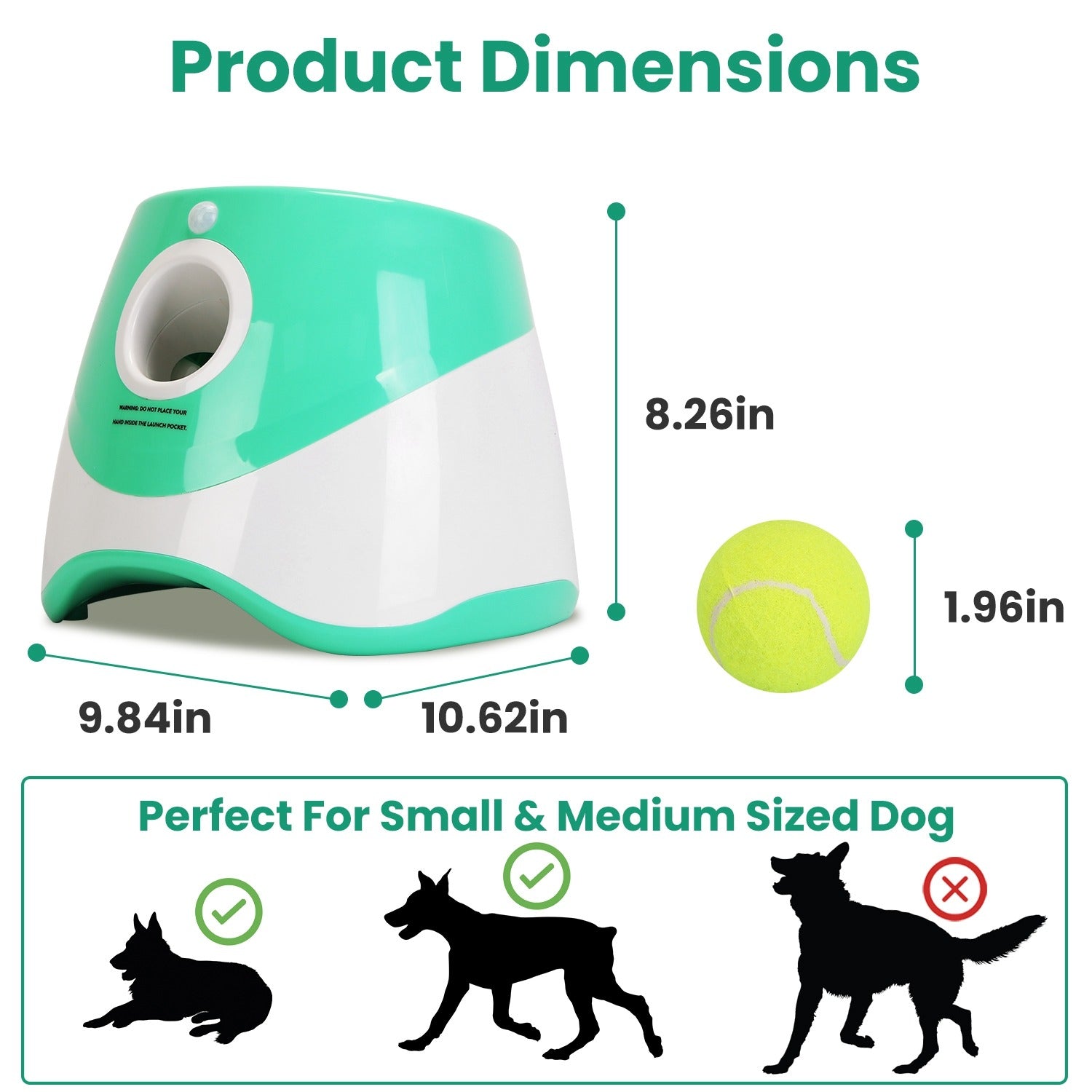 Automatic Dog Ball Launcher with 6 Balls