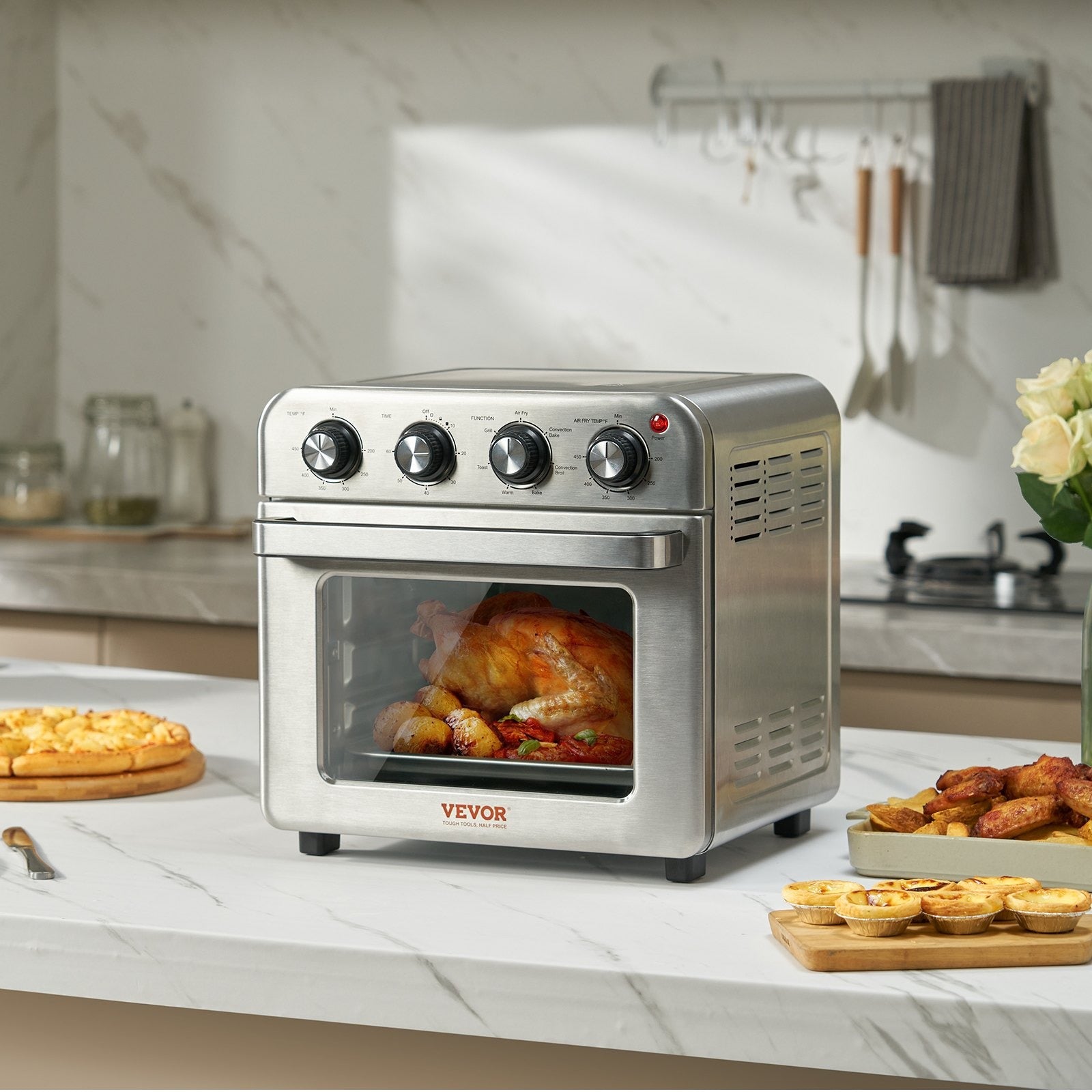 7-in-1 Air Fryer Toaster Oven, 18L, 1700W