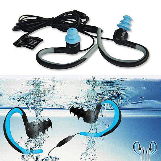 Waterproof Bluetooth Sport Headphones with Earplugs