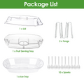 Chilled Serving Tray with Lid and Compartments