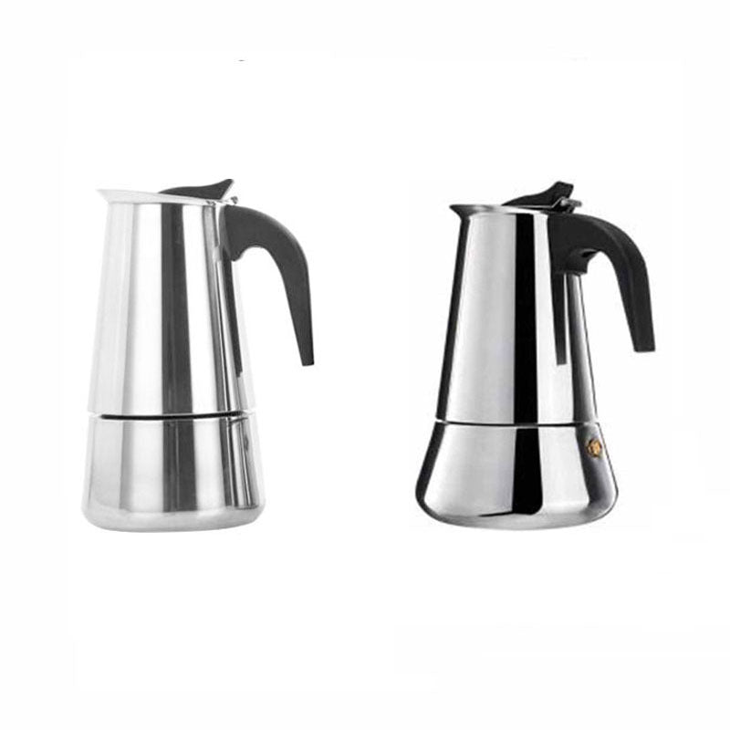 Stainless Steel Moka Pot for Home Coffee Brewing