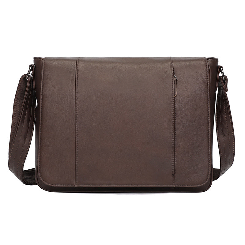 Oil Wax Leather Messenger Bag