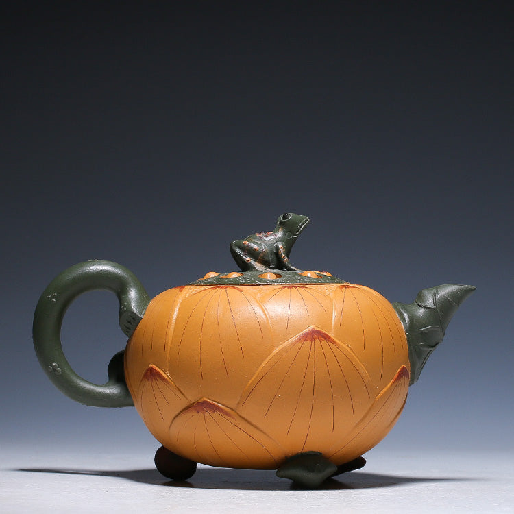Handmade Purple Clay Teapot, 420ml