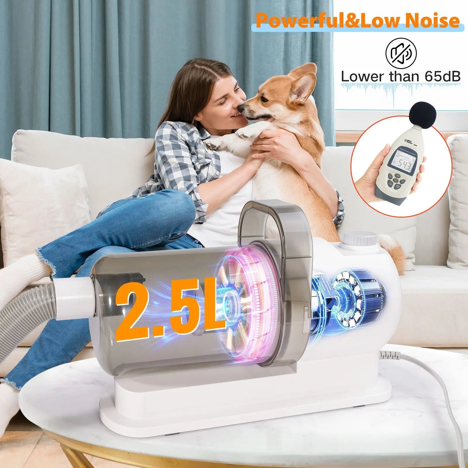 Pet Grooming Vacuum & Clipper Kit