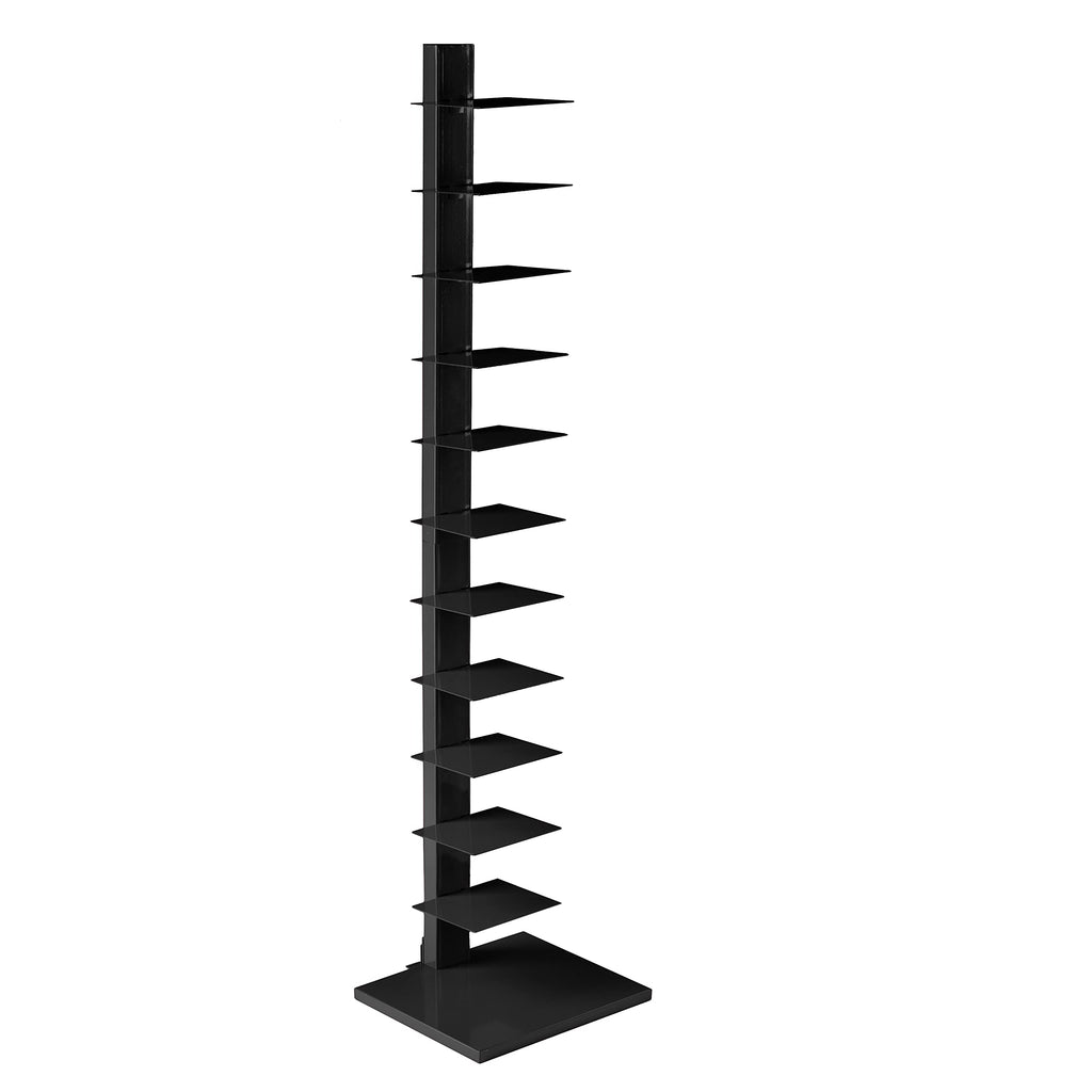 SEI Furniture 12-Shelf Metal Spine Book Tower
