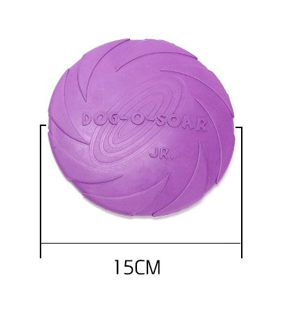 Safe Non-Toxic Rubber Dog Frisbee for Training