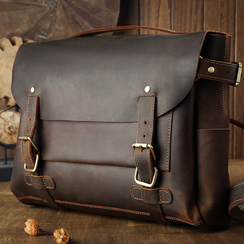 Vintage Leather Cambridge Tote Bag