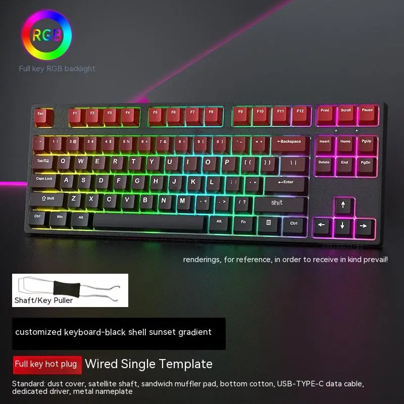 87-Key Hot-Swappable RGB Mechanical Gaming Keyboard